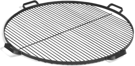 Cookking - Grille de Cuisson en Acier 60 cm avec 4 poignées à Poser sur brasero - Ø 70 cm