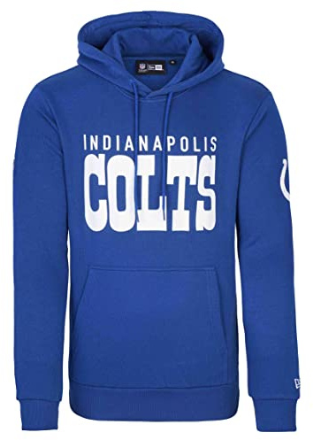 New Era - NFL Indianapolis Colts teamlogotyp och namn huvtröja färg Colts blå, blå, L