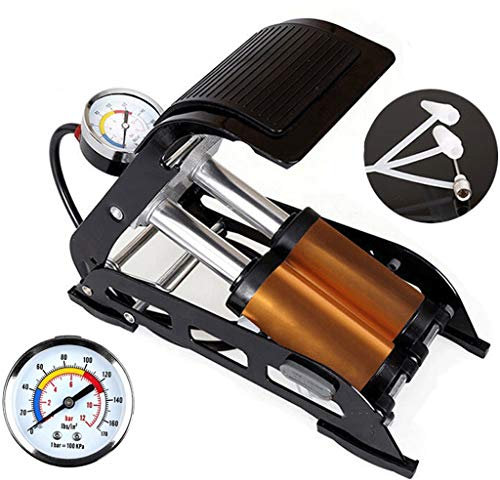 Samnuerly Auto-Luft-Fußpumpe-Luftpumpe-Haushalts-Auto-Luftpumpe Tragbarer Luftkompressor-Reifenfüller (Color : G)