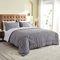 beeweed Piumone 240 x 220 cm Trapunta Reversibile, Piumino Estivo 200 gr/m², Trapunta in Microfibra, Piumino Estivo Leggero 240 x 220 cm, Grigio/Grigio Chiaro