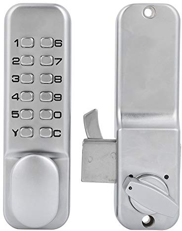 Serratura per Porta Scorrevole in Vetro Serrature e Accessori Serratura a Combinazione Meccanica 1 a 11 Cifre Porta Scorrevole Accesso Senza Chiave per Cucina Ufficio Balcone
