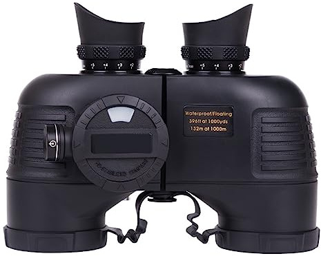 JIEZM 7X50 Power Kompass Teleskop Low Light Bight Vision Outdoor Jagd Fernglas Nautische Fernglas