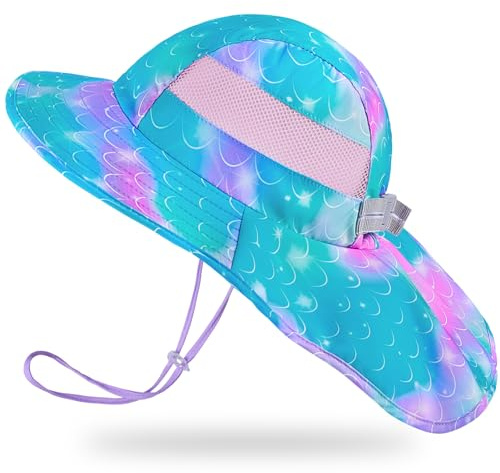 Play Tailor Kids Sun Hat UV Protection Summer Beach Hats for Girl Boy 2-9Y
