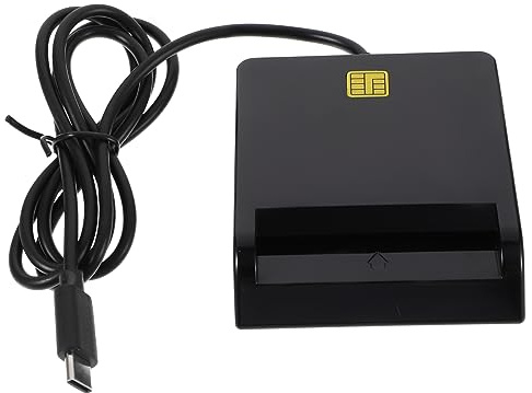 MUCKLILY Lecteur de Cartes USB Multi-Cartes Type-c Compatible, Lecteur de Carte à Puce pour Dnie, ATM, IC, Id, Sim – Appareil Portable Haute Vitesse