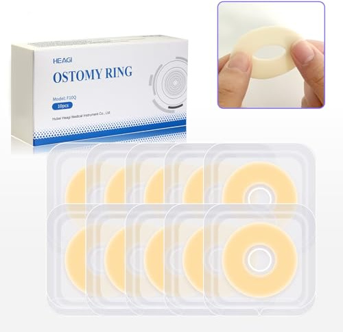 Ostomie Barrierringe, 30PCS Ostomie Auslaufsicherer Ringstreifen Für Ostomy Beutel Kompatibel Mit Allen Beuteltypen Und Marken, Stomabeutel, Außendurchmesser: 2mm Dicke (Schachtel Mit 30 Stück)