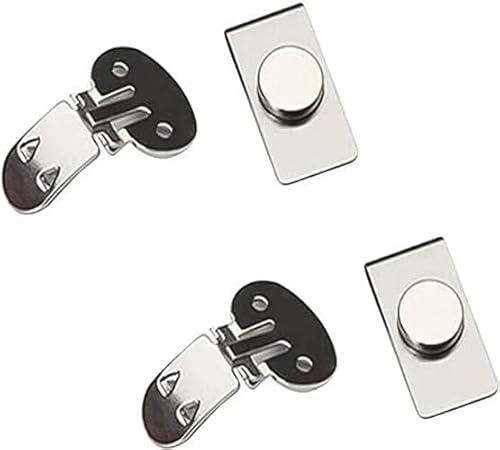Unsichtbare magnetische Krawattenhalter, Edelstahl magnetische Anstecknadel, unsichtbare Krawattenklammer, Magnet Krawattenklammer für Männer Geschenke Valentinstag Vatertag, 2.6cm (2Pcs)