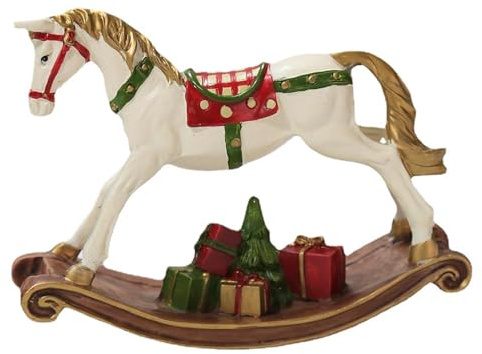 Schaukelpferd Ornament - Farbe Farbe Weihnachten Schaukelpferd Figur Tischdekoration | Partty Favor Geburtstagsgeschenk Spielzeug Handwerk Für Weihnachten Thanksgiving Neujahr