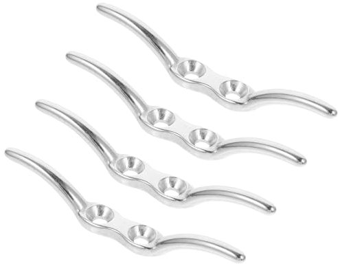 IMIKEYA 4stücke Teiliges Fensterrollo Seilklemme Aus Poliertem Edelstahl Flexible Und Sichere Jalousienseil-klammer Installieren Eleganter Kabelhalter Für Innenfenster Für Rollozubehör