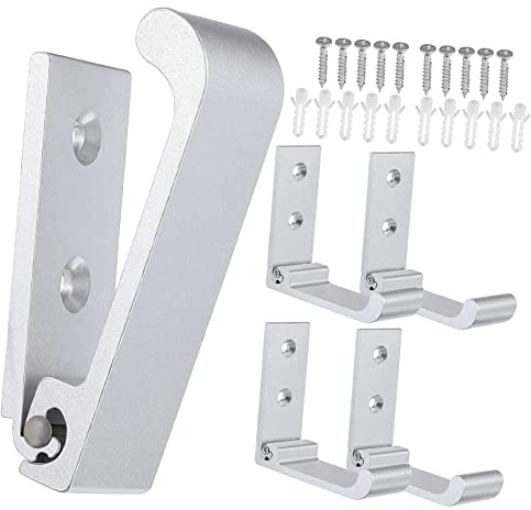 FONDOTIN 5piezas Ganchos De Pared Plegables Resistente Aleación De Aluminio Adecuado Para Cocina Baño Dormitorio