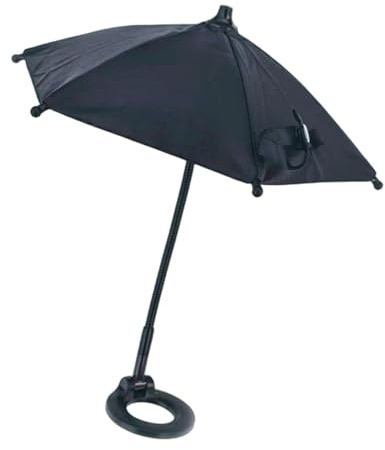 Genérico Magnetic Phone Umbrella, Adjustable Sun Shade Parasol, 8.85x9.64 Inches Anti-Glare UV Protection with Strong Grip for Smartphone Video Watching, Photo Taking, Outdoor Summer Travel Use
