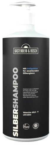 KASTENBEIN & BOSCH: Chia Silbershampoo 1 Liter - Bio-Haarpflege in Naturkosmetik-Qualität für blondes, blondiertes und graues Haar (1000ml)