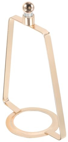 Operitacx Arpa De Lámpara De Metal Dorado Soporte Para Pantalla De Lámpara Alta Resistencia Uso Proyectos De Iluminación Diy Kit Para Reemplazo