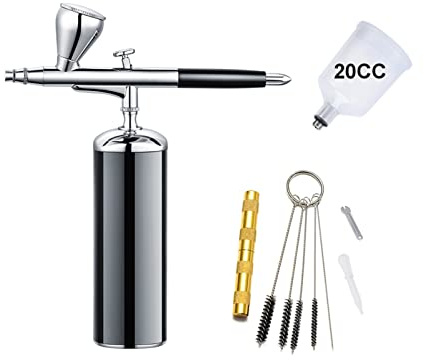 DMETE Pro Wireless inalámbrico recargable Airbusto Auto Inicio automático y detención de modelos escala actualizada Modelos spray Kit cimentación sin sol Soplado conveniente(Part C black)