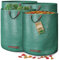 GardenGloss® Garden Waste Bags Heavy Duty with Handles (4pcs) - 272L High Capacity Garden Bag - UV Stable and Water Repellent - Reusable