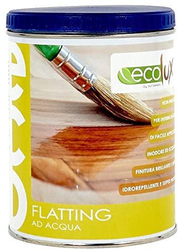 Ecolux Flatting Ad Acqua Ecologica Vernice per Legno