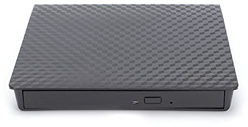 Bewinner Lecteur de CD DVD Externe, Lecteur de CD/DVD +/-RW Portable USB3.0/USB C pour Ordinateur de Bureau Portable, Lecteur Graveur de DVD/CD ROM Compatible avec Win/OS 10X/