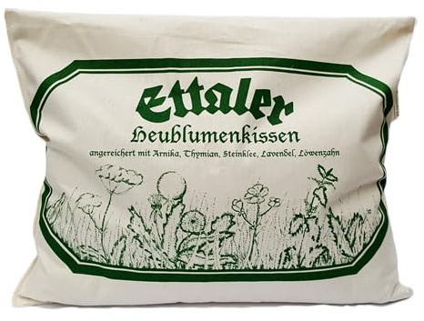 Ettaler Heublumenkissen - Wohltuendes Aromakissen mit echten Bergkräutern -26x32cm
