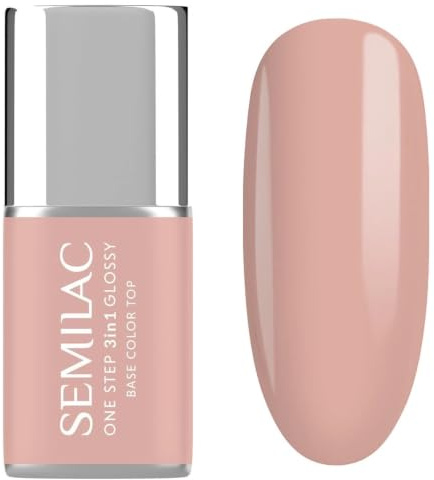Semilac UV Nagellack 3in1 One Step Glossy S450 Light Peach 7 ml