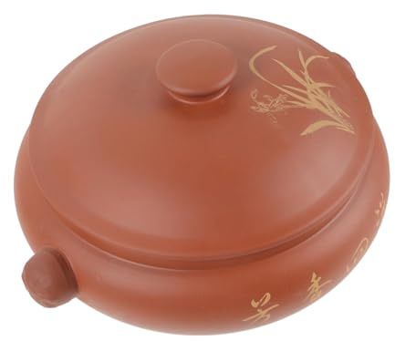 Casseruola in ceramica con coperchio per cottura lenta, cottura a vapore e zuppe, ideale per uso domestico in cucina