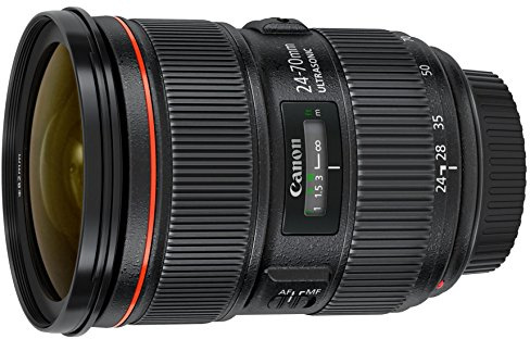 Canon 5175B002-cr EF 24-70mm F/2.8L II USM Standard Zoom Lens, Black (Renewed)
