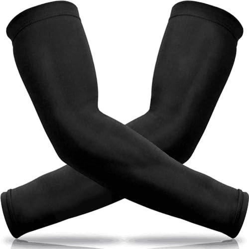 beister Flexibilität Komprimierung Arm Sleeves Herren Damen Unifarben UV-Sonnenschutz Arm Ärmel UPF 50+ Running Armlinge Tattoo Armstulpen Basketball, Fußball, Volleyball, Reiten, Gaming Armstrumpf