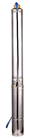 SHYLIYU Pompe Sommerse per Pozzi Profondi 220-240V 550W Immersione Pompa Acqua Sommergibile 0,75HP 6800L / H per Uso Industriale e Agricolo,Elettrica Pompa da Giardino Inox