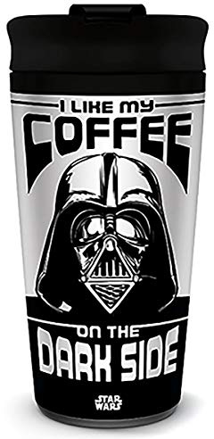 STAR WARS (I LIKE MY COFFEE ON THE DARK SIDE) METAL TRAVEL MUG