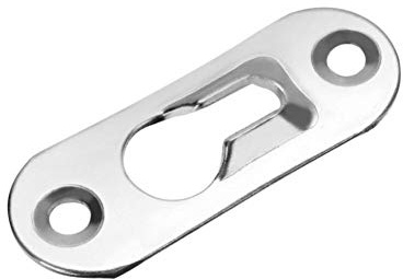 AMOYER 20pcs / Lot Metallo Keyhole Gancio di Fissaggio per cornici Specchi Governo Hanger Metallo Keyhole Hanger
