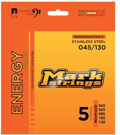Markbass Energy Series Strings 5s 45-130 - Saitensatz für 5-Saiter E-Bass