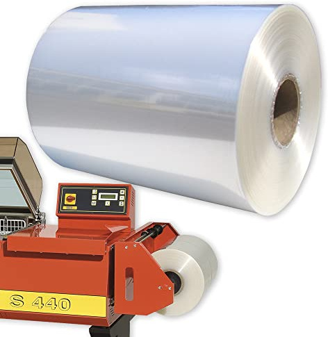 Halbschlauch Schrumpffolie 450 mm, 19 µm, 1068 m - Folie für Food- und Non-Food-Produkte für Verpackungsmaschinen