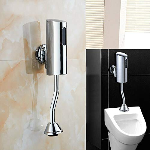 Urinalspüler, Automatischer Sensor Druckspüler Urinal Spülventil Infrarot Toilette G1/2 Urinal Spüler 0.05Mpa-0.6Mpa für Urinal Badezimmer WC (Ohne Akku)
