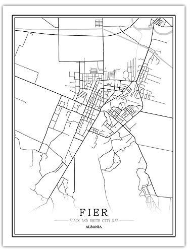 1000 Teile Puzzle Für Erwachsene,Hölzerne Fier Albanien City Puzzles, Klassisches Schwarz-Weiß Map Puzzle Board, Unmöglich Premium Puzzles, Geschicklichkeitsspielzeug Für Die Ganze Familie, Unge