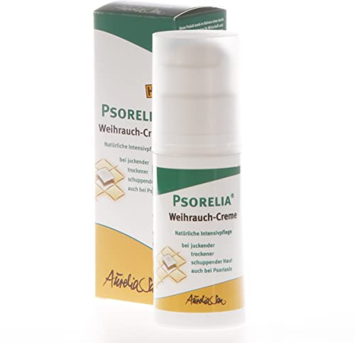 Weihrauch Creme Psorelia 50 ml | zur täglichen Intensivpflege bei juckender, trockener oder schuppender Haut | auch therapiebegleitend bei Psoriasis