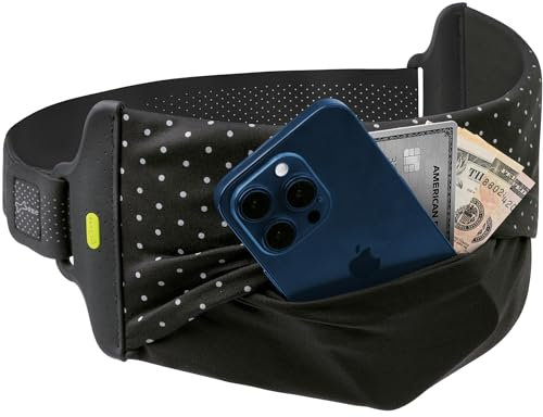 Bone Laufgürtel für Handy, Hautfreundliche Hüfttaschen für Running, Verstellbare Lauftasche Jogging, Running Belt zum Joggen Sport Fitness Reisen, Kompatibel mit iPhone 4-7,2 Zoll Smartphone (S)