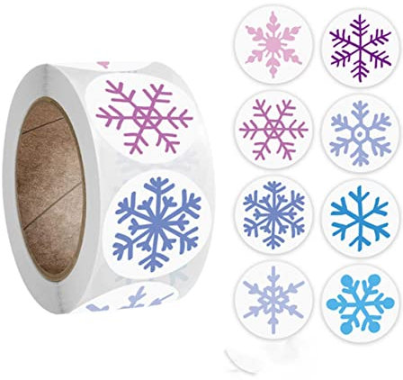 CTLH20 500 Stück Weihnachtsaufkleber Weihnachtsbaum Elch Süßigkeitenbeutel Siegel Aufkleber Scrapbooking Weihnachtsgeschenkbox Etikettendekoration-P 500 Stück 2,5 cm, 500 Stück 2,5 cm