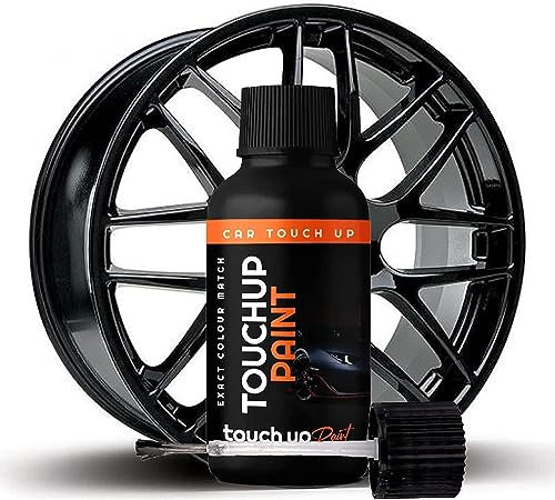 Xtremeauto Matt Black Wheel Touch Up Paint - 30ml, Matt Black, Alloy Wheel Scratch Repair, Easy To Use, Simple Application, All In One Bottle With Brush