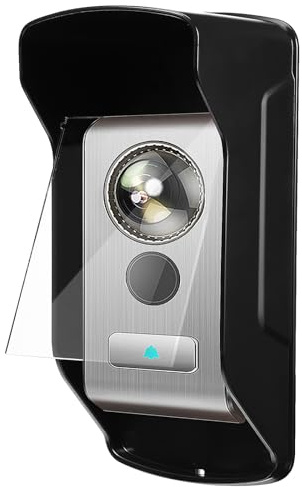 Hemobllo Doorbell Rain Cover - Anti-Glare Ring Doorbell Cover Weather Protection Rain Shield Outdoor Rainproof Doorbell Cover with Clear Acrylic Cover for Video Doorbells