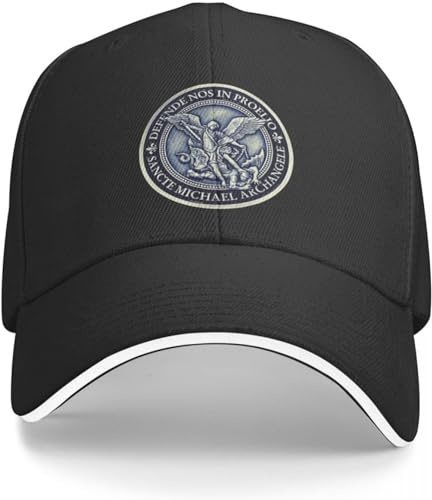 Baseballkappe Hip Hop Sonnenhut St. Michael Erzengel Medaille St. Michael Erzengel Baseballkappe Teehüte Hut Strandhüte für Männer Frauen