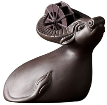 Handgefertigte Statue Retro Tee-Haustiere, fließendes Wasser Tee-Haustiere, lila Sand Tee-Haustiere, Tee-Tabletts, Tee-Kunst-Ornamente für Teeliebhaber(B)