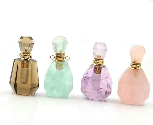 20 x 36 mm, 2 Stück, Parfümflaschenperlen zur Armbandherstellung, Edelsteinperlen/Charm/Anhänger zur Schmuckherstellung, zufällige Auswahl, 20 x 36 mm, 2 Stück