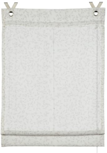 GARDINIA Estor Enrollable sin Perforaciones, autoadherente, Opaco, translúcido, Estor Enrollable, Zen Silence, Blanco, 60 x 140 cm (an x al)