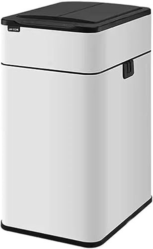 Poubelle Can Intelligent Capteur Garbage Can Momest with Lomin Woich Toilet Cuisine salon Bureau Automatique Emballage de grande capacité Pouiches de salle de bain Cans de salle de bain (argent, 20L)