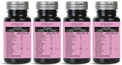 PostQuam - Venoplan Circulatorio 120 Comprimidos - Salud Venosa y Circulación - Alivio de Piernas Cansadas e Hinchadas - Con Castaño de Indias y Vid Roja