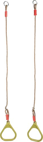 small Foot Turnringe Himmelsstürmer, mit längenverstellbaren Kunststoffseilen, Indoor und Outdoor, bis max. 100 kg, für Kinder ab 3 Jahren, 12702, Blau