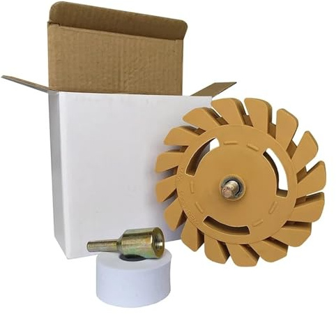 BYYINGS 4Inch Decal Eraser Wheel Pneumatic Car Sticker Film Glue Remover Pin Auto Adhesive Graphics Cleaning Tools