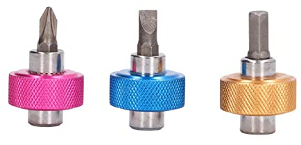 Zhangpu Lot de 3 Tournevis Courts à Tête Plate Cruciforme Universels pour Réparation et Entretien