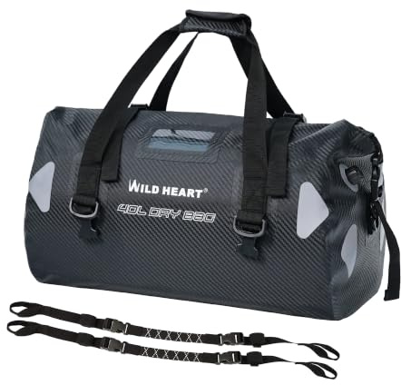Wild Heart Sac de Voyage étanche PVC500D avec Sangle et Poche intérieure 40L 66L 100L ASIN : B08C4MFGQX