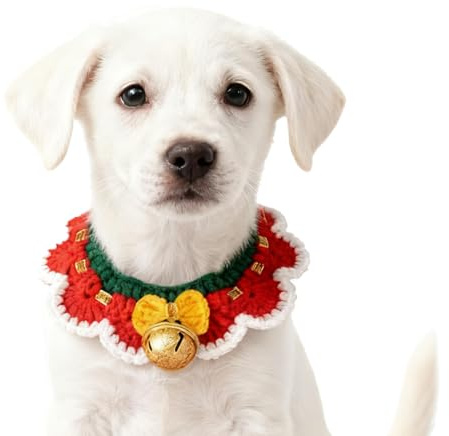 Weihnachts Schal für Haustiere Festliches Zubehör für Kätzchen- und