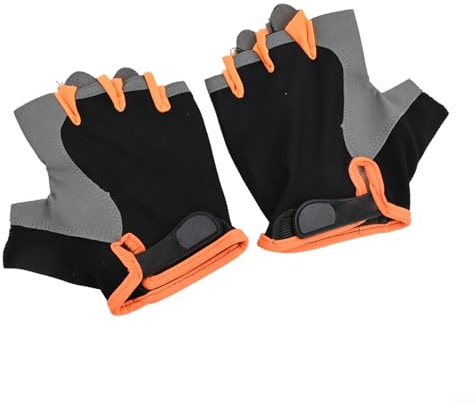 Gants de sport respirants style demi-doigts pour homme et femme, conçus pour la moto et l'utilisation en extérieur (L)