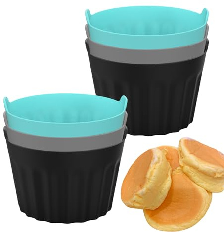 Set di pirottini da forno per friggitrici ad aria calda | Stampo per muffin per friggitrice ad aria | Pochierte 3 per friggitrici per torte, muffin, torte, budino